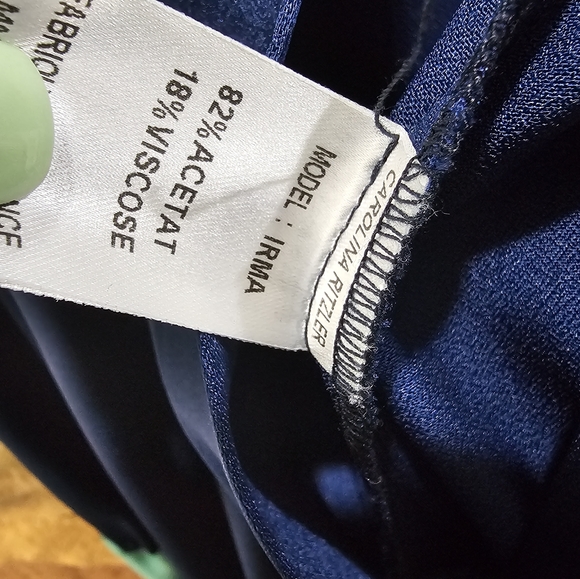 CAROLINA RITZLER Irma Sleeveless Tie-Waist Satin Jumpsuit size US 2 - Picture 12 of 13